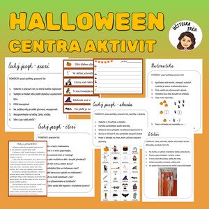Halloweenská centra aktivit