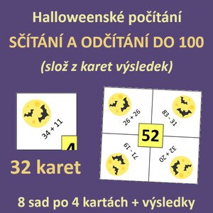 HALLOWEENSKÉ SČÍTÁNÍ A ODČÍTÁNÍ DO 100