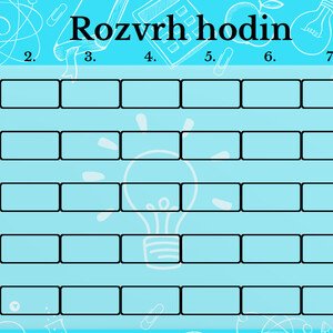 Školní rozvrhy hodin