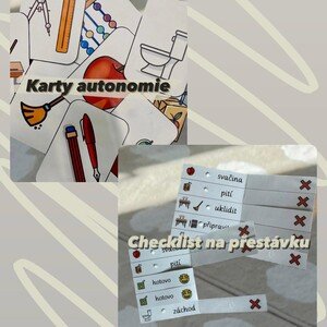 Sada k samoobsluze (Přestávkový checklist a Karty autonomie)