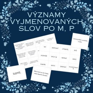 Významy vyjmenovaných slov po M a P - loto
