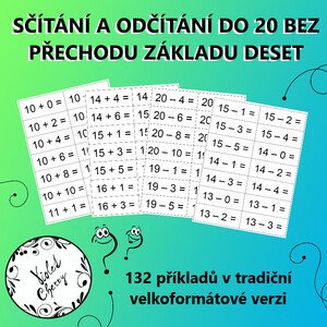 Sčítání a odčítání do 20 bez přechodu základu deset