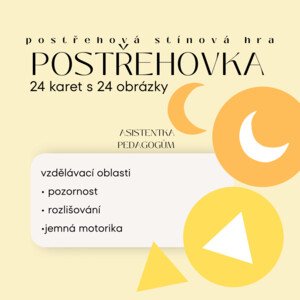 Postřehová stínová hra - tvary a barvy