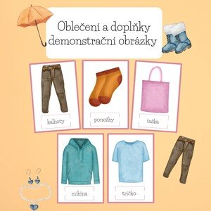 Oblečení a doplňky - demonstrační obrázky