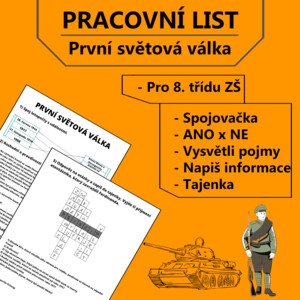 Pracovní list - První světová válka