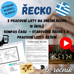 ŘECKO - PRACOVNÍ LISTY