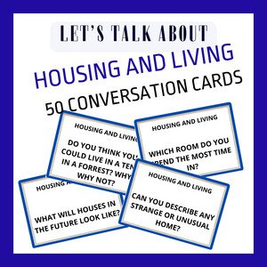 HOUSING AND LIVING CONVERSATION CARDS