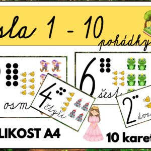 ČÍSLA 1 - 10 POHÁDKOVÁ VÝZDOBA