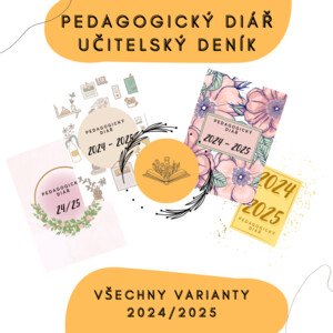 Pedagogický diář / učitelský deník - 2024/2025 - všechny varianty