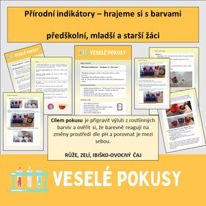 Veselé pokusy - přírodní indikátory - hrajeme si s přírodními barvami