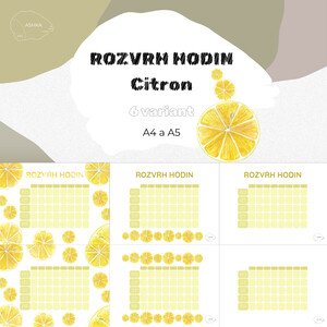 Rozvrh hodin - Citron 