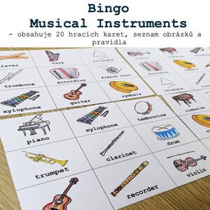 Bingo - Musical Instruments (Hudební nástroje)
