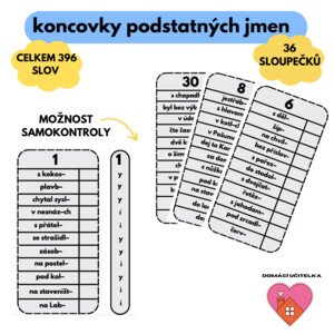 Koncovky podstatných jmen