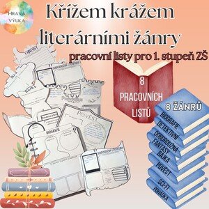 Křížem krážem literárními žánry - pracovní listy pro čtenářské lekce