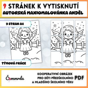 MAXI omalovánka anděl