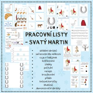 SVATÝ MARTIN - pracovní listy