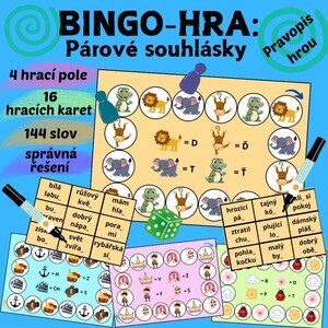 BINGO-HRA: PÁROVÉ SOUHLÁSKY 