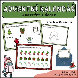 Adventní kalendář - kartičky s úkoly