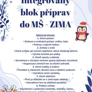 Blok příprav do MŠ - zima