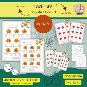 Rozklady čísel do 5, do 10, do 20 (podzim)