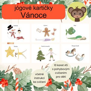 Vánoční jógové kartičky 