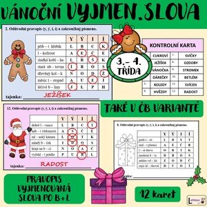 Vánoční vyjmenovaná slova B+L