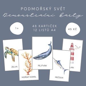 Demonstrační kartičky - podmořský svět