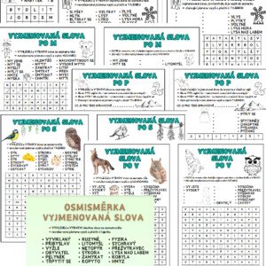 Osmisměrky - vyjmenovaná slova
