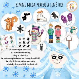 Zimní mega pexeso a jiné hry