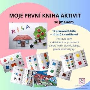 Moje první kniha aktivit - se jménem (vzdělávací materiál) 