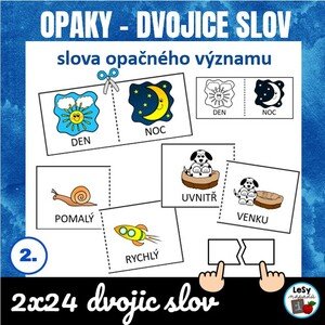 Opaky - skládačka, dvojice slov