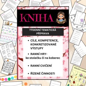 Kompletní týdenní tematická příprava do MŠ- KNIHA