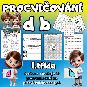 PROCVIČOVÁNÍ b d - 1. třída