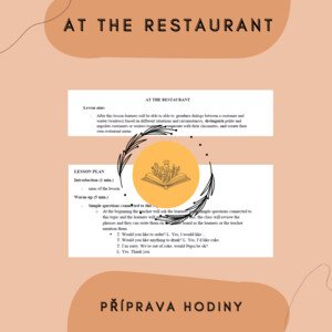 At the restaurant - Plán hodiny