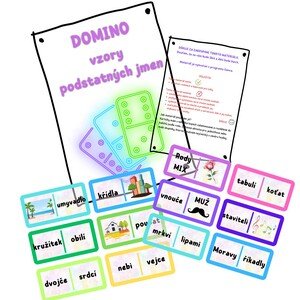 DOMINO - vzory podstatných jmen