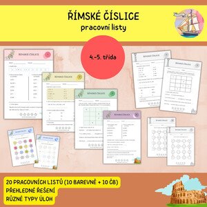 Římské číslice - pracovní listy