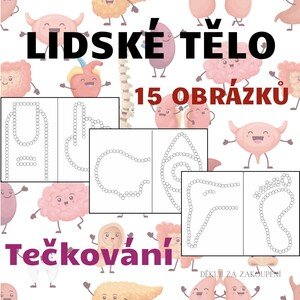 Tečkování - 15 obrázků částí těla