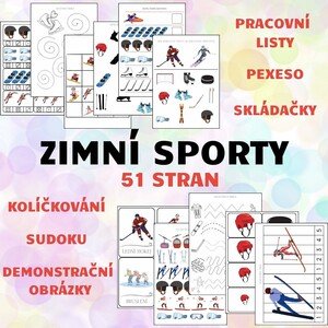 ZIMNÍ SPORTY - 51 stran aktivit