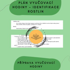 Plán hodiny - Identifikace rostlin