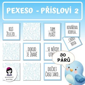 Pexeso přísloví pro děti 2 (PDF)