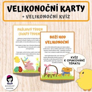 Velikonoční karty + velikonoční kvíz