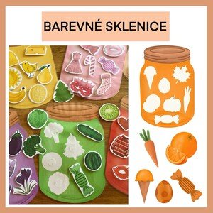 Barvy- barevné sklenice