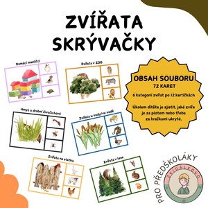 Zvířata - skrývačky 