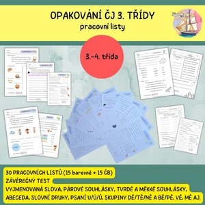 Opakování ČJ 3. třída - pracovní listy