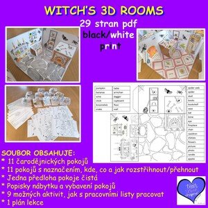 WITCH’S 3D ROOMS - čarodějnické 3D pokoje