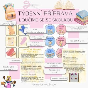 Týdenní příprava - Loučíme se se školkou