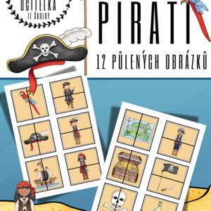 PIRÁTI - půlené obrázky