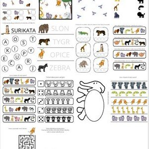 ZOO - pracovní listy