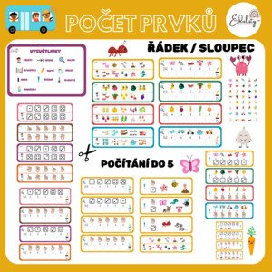 Počet prvků do 5 - s orientací v řádku a sloupci
