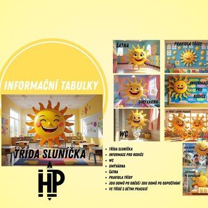 Informační tabulky - třída Sluníčka